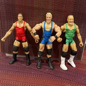 Set of 3 WWE action figures